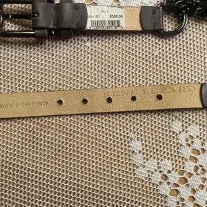 Vintage Rene Lezard Leather Chain Belt Originally 395$ Made in Germany 90 Medium Rene Lezard | Accessories | Vintage Rene Lezard Leather  main image 2